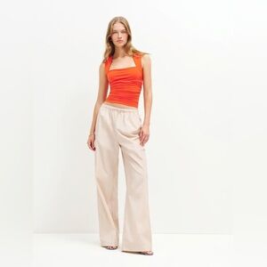 COPY - Reformation Greyson top in flame - size xs